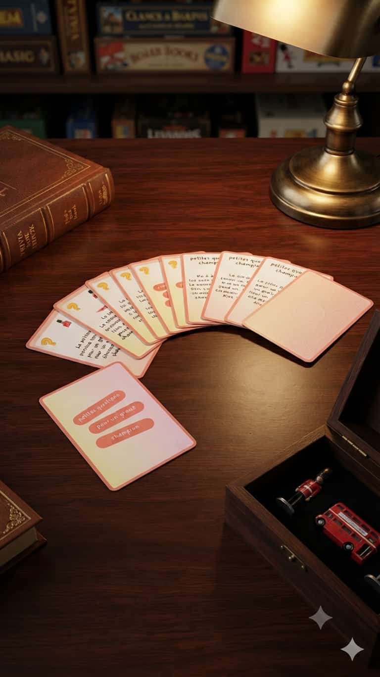Jeu cartes Petites questions pour un grand champion Spécial English culture anglophone anecdotes auto-correction